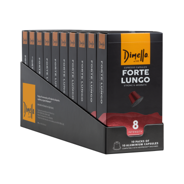 Dimello Dimello Capsules Forte Lungo Αλουμινίου  (100pcs) 